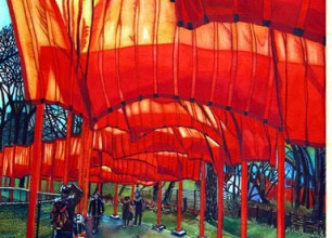 #151 The Gates'- Central Park, NYC 2005' 

31"w x 39"h
 
SOLD